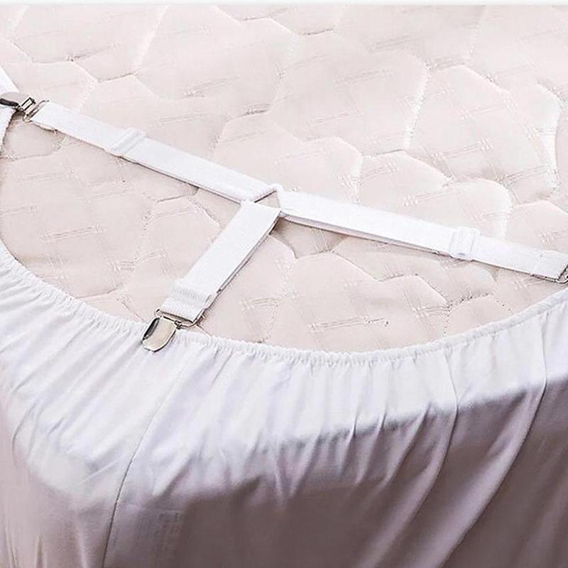 4 stk holder stropp tøy stropp slip-på laken feste klips stropp holder klips møbel klips madrass bånd elasti  b0 c 4