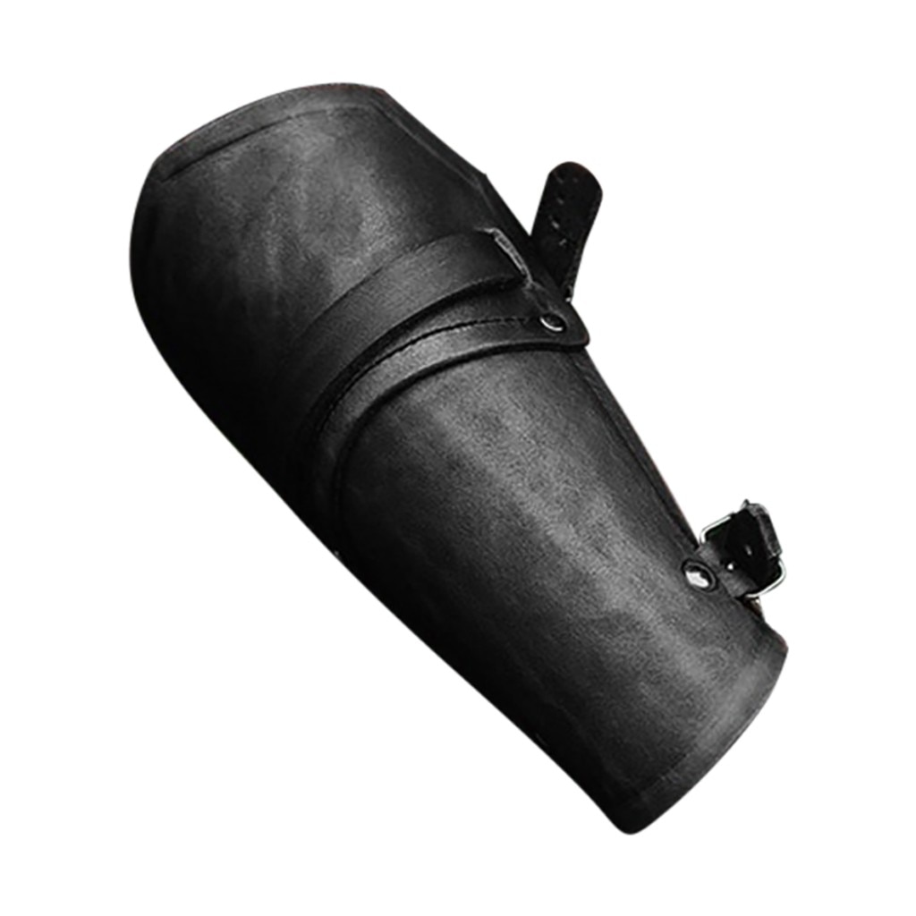 Men's Style Medieval Retro lLather Wrist Guard Imitation Leather Wrist Guard sleeves arms Best Selling: Black
