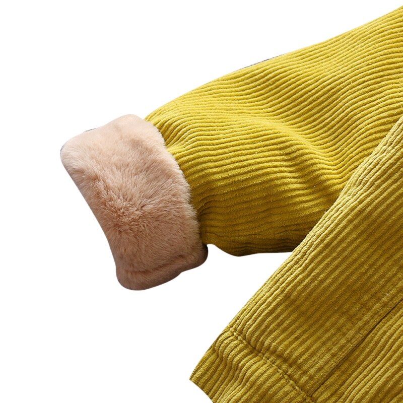 Höst vinter bebis flickor jacka pojkar kappa jacka barn varma sammetsrockar barn flickor ytterkläder flickor kläder