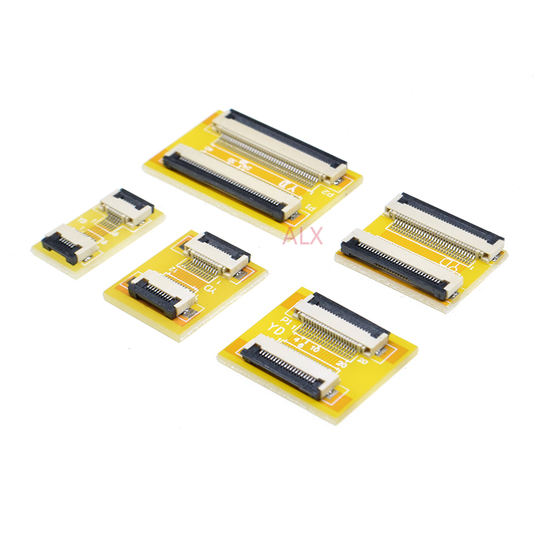 2 stk fpc ffc fleksibelt fladkabel forlængerkort 0.5 mm pitch 6 8 10 12 14 20 30 40 50 pin stik