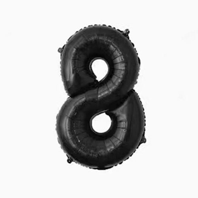 1Pc 40inch Black Number Balloon Digit Aluminum Foil Balloons Birthday Party Decorations Wedding Celebration Supplies