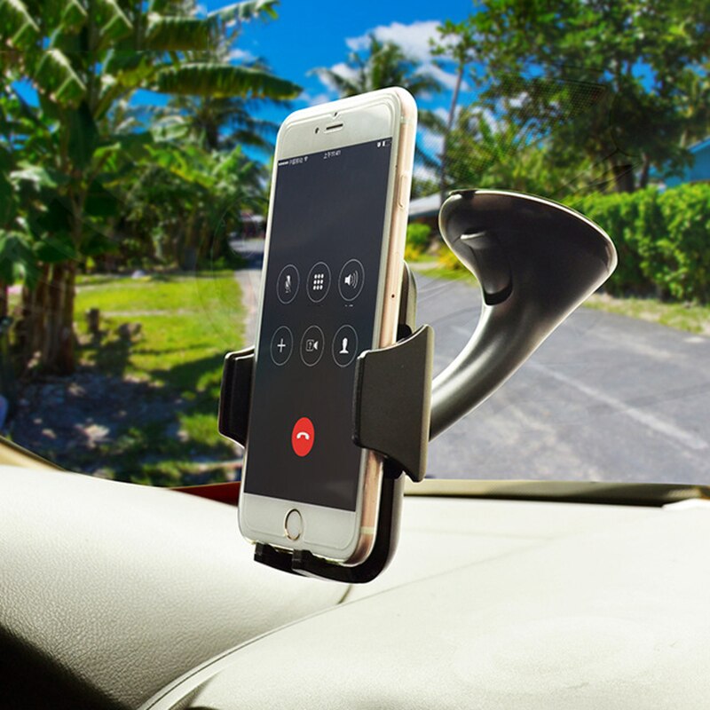 Universele auto voorruithouder voor iphone 4s 5 5s 6 7 plus galaxy met universele auto-net opbergtas elastische kofferbak stoel p