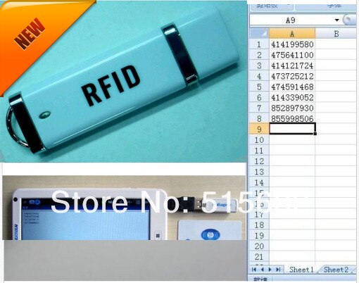 Mini Usb Rfid Reader Voor Ipad Android Mac Windows Linux 13.56 Mhz Ic
