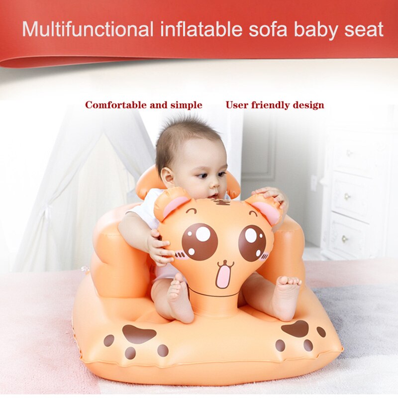 Barn baby multifunktionell uppblåsbar soffa uppblåsbar sits middagsstol badrum lär sitta bärbar sits