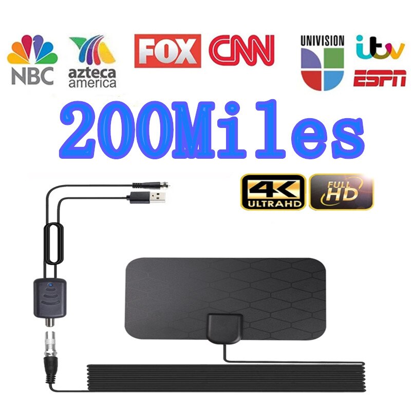 25db high gain hd tv dtv boks digital tv antenne 3000 miles booster indendørs antenne hd tv boks