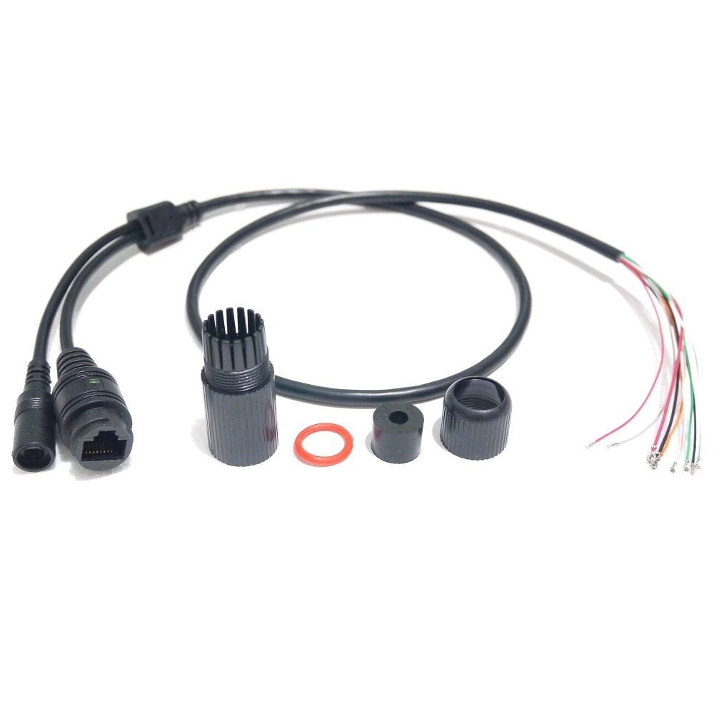 CCTV IP network Camera video power Rainproof cable, 65cm long, RJ45 female connectors with Terminlas