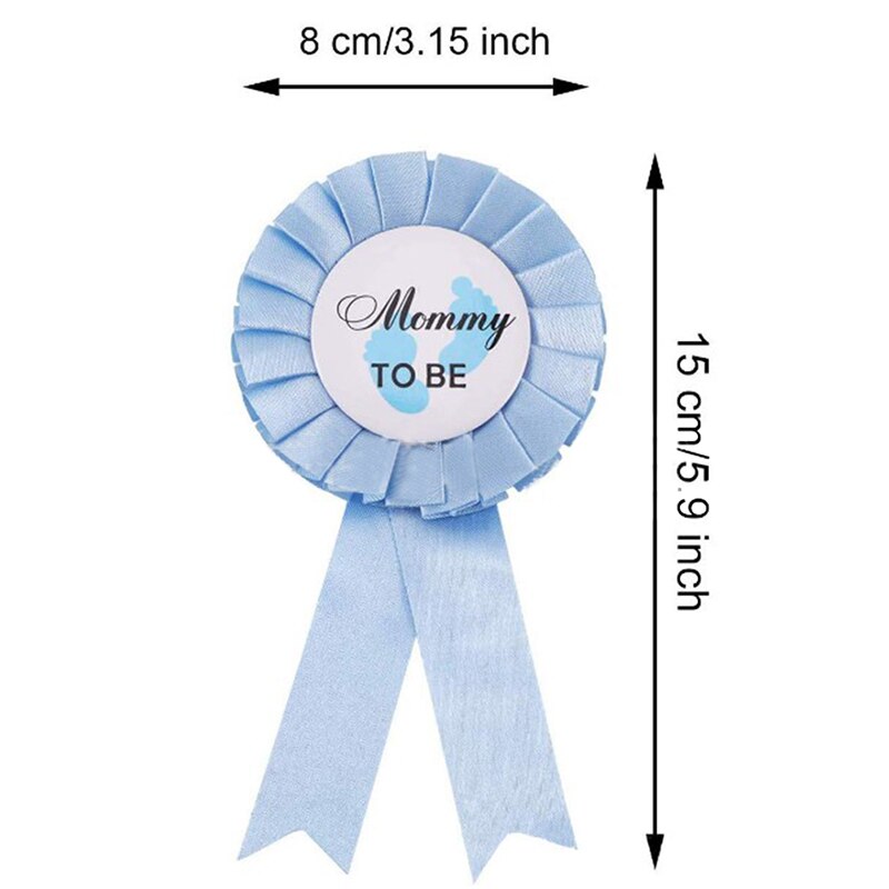 Bruid 2 In 1 Mama Om Worden Daddy Worden Blik Badge Pin Combo Kit Baby Shower Party Geslacht Onthult party: BL