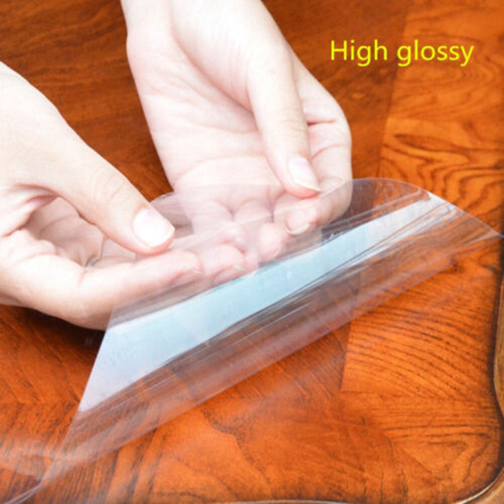 Película protectora transparente para muebles, Protector de superficie para mesa de escritorio, antiarañazos, vj