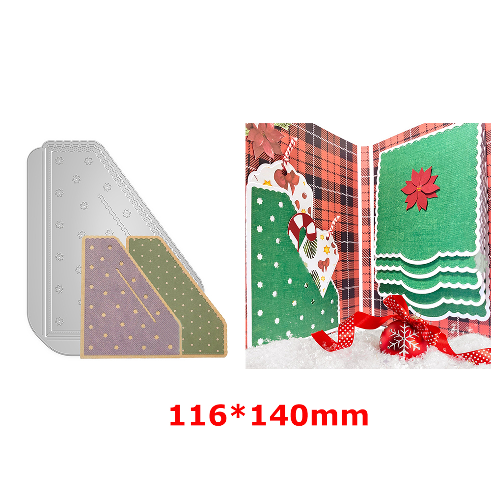 Metal Cutting Dies Pull-out Corner Pocket Slot Edge Frame for DIY Scrapbooking Album Decorative Paper Card Die Making Template: WHITE