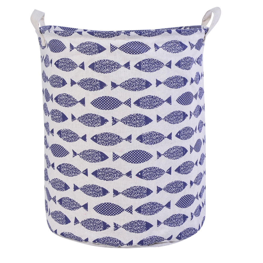 1pc Folding Laundry Basket Round Storage Bin Bag Large Hamper Collapsible Clothes Toy Basket Bucket Organizer Large Capacity2022: 1-1