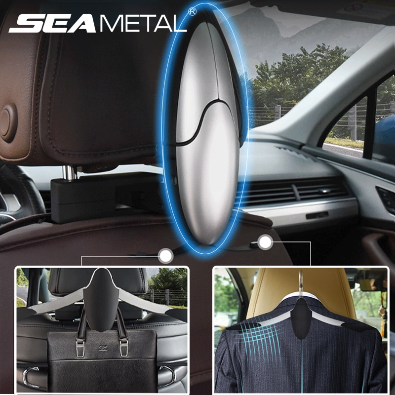 Auto Hanger Voor Suits Coat Kleding Houder Universele Autostoel Haak Krimpbare Auto Organizer Mounts Auto Interieur Accessoires
