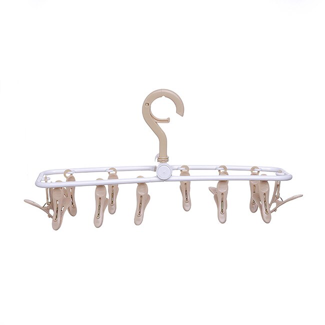 Husholdningskroker 12 kleshenger barn baby solsokker undertøy kroker folde klesklyper baby klesstativ: 2