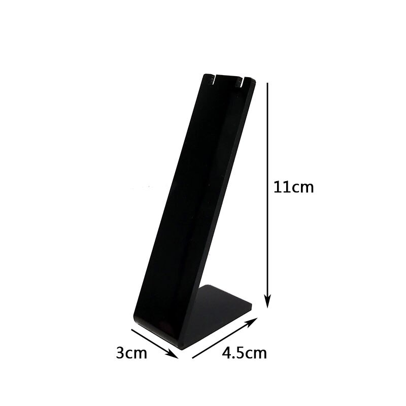 Acryl kettinghouder, sieraden displaystandaard, hanger, sieraden displaystandaard, sieraden fotografie rekwisieten: Zwarte c
