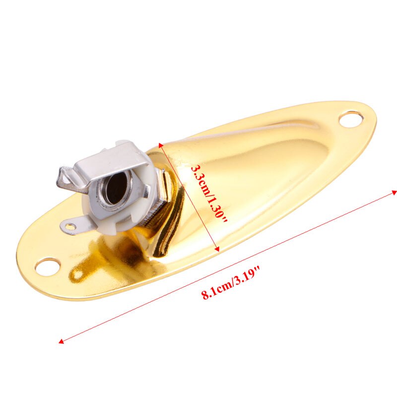 Boat Output Input Jack Plate Sockets for Strat Guitar Replacement Parts