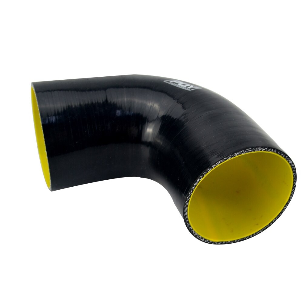 3 "76Mm 90 Graden Elleboog Siliconen Slang Turbo Intake Blauw &amp; Geel/Zwart &amp; Geel WX-SH9030-QY