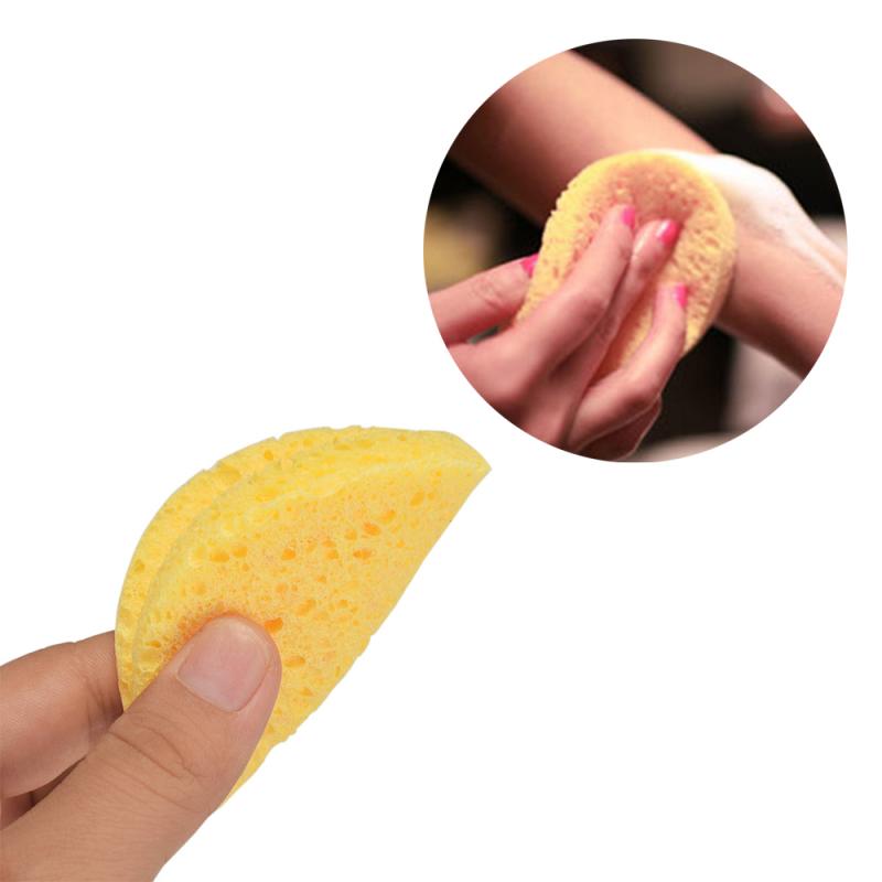 Face Wash Product Natural Wood Fiber Face Wash Cleaning Round Sponge Makeup Tools Cleaning