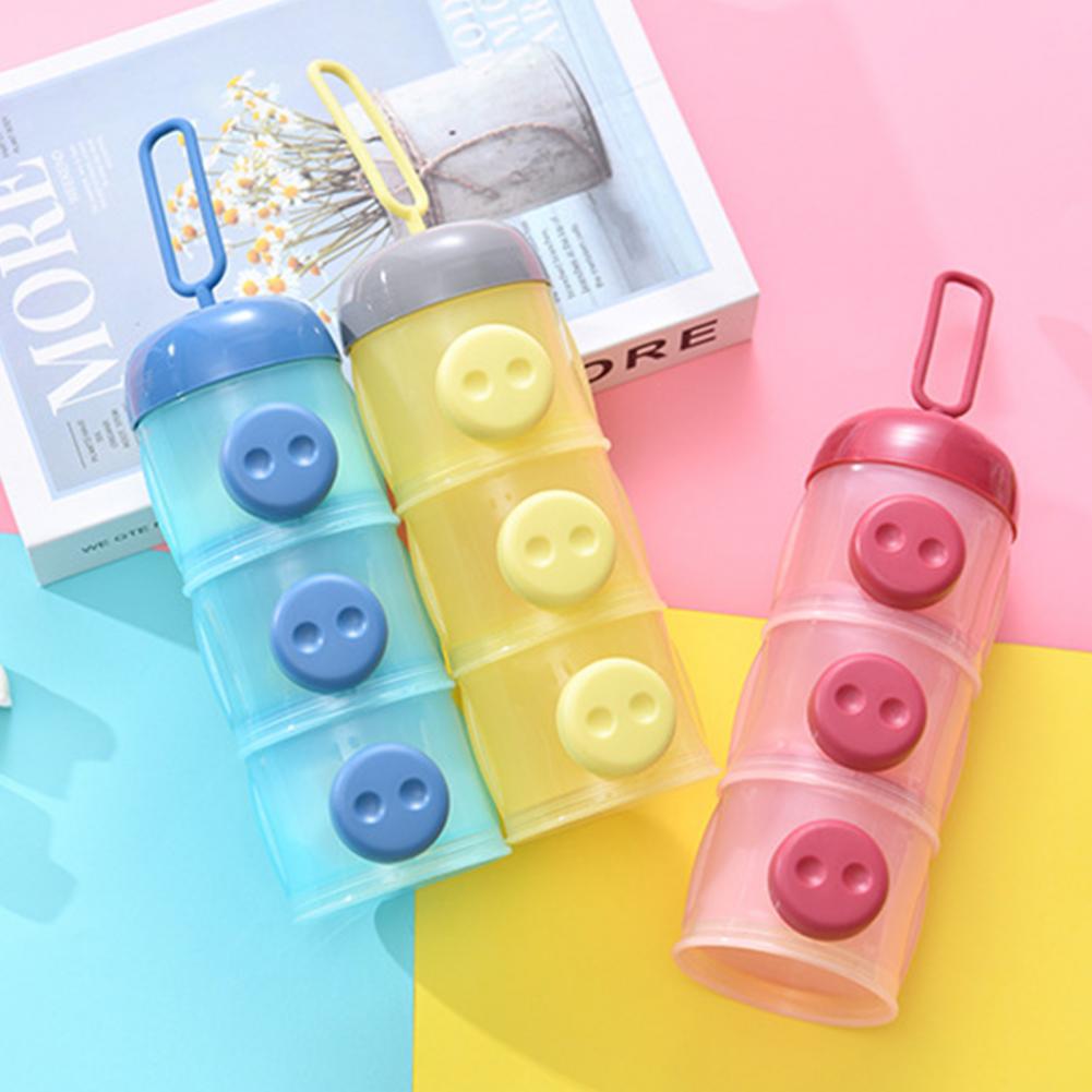 Eco-friendly Milk Powder Container PP Milk Powder Box Sealing Caps Easy to Carry Toddle Snacks Food Container