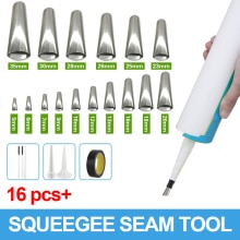 22PCS Stainless Steel Caulk Nozzle Applicator Caulking Finisher Glue Silicone Sealant Finishing Tool Kitchen Bathroom Sink Joint