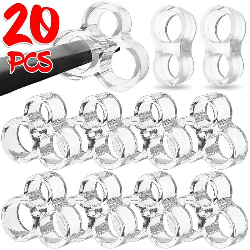 1/20x Handvat Deurstopper Ponsvrije Handvat Bescherming Buffer Pad Transparant Ronde Huishoudelijke Muur Anti-Collision Beschermd Pad