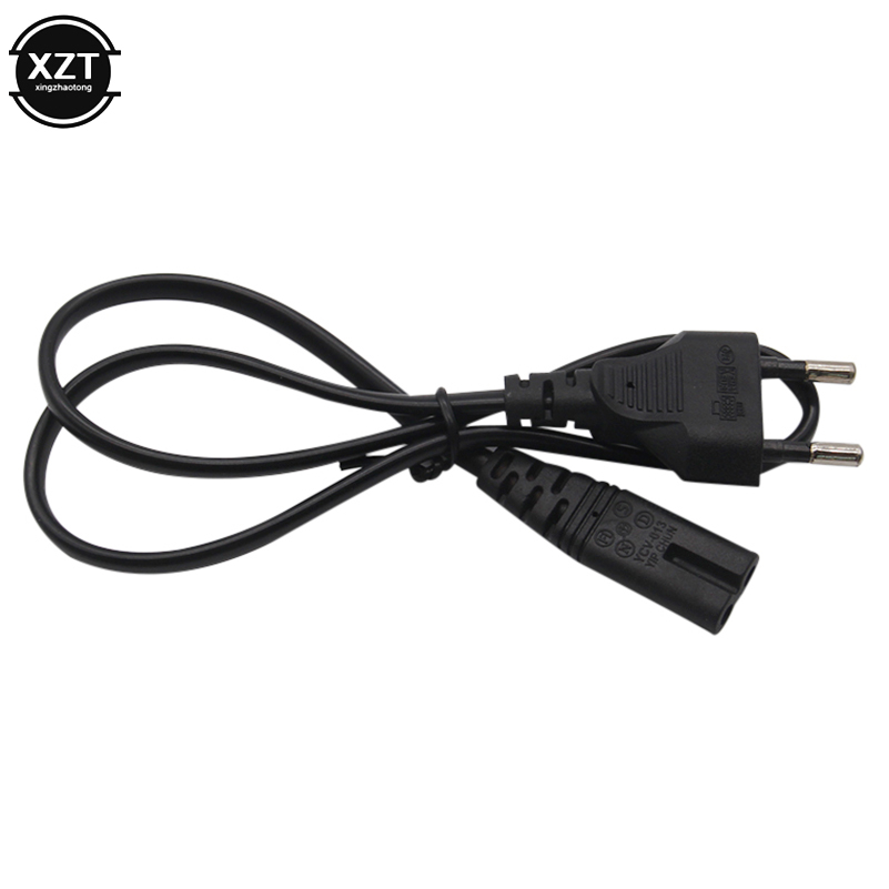 IEC AS 2ft 2-Prong 2 Pin AC EU Standard Power Supply Cable Lead Wire Charging cable Cord For Desktop Laptop PS2/3/4