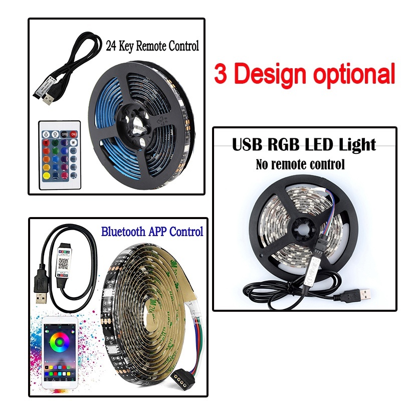 Led strips lampor bluetooth luces led rgb 5050 smd 2835 flexibel vattentät tejp diod 5m 10m dc 12v fjärrkontroll+adapter
