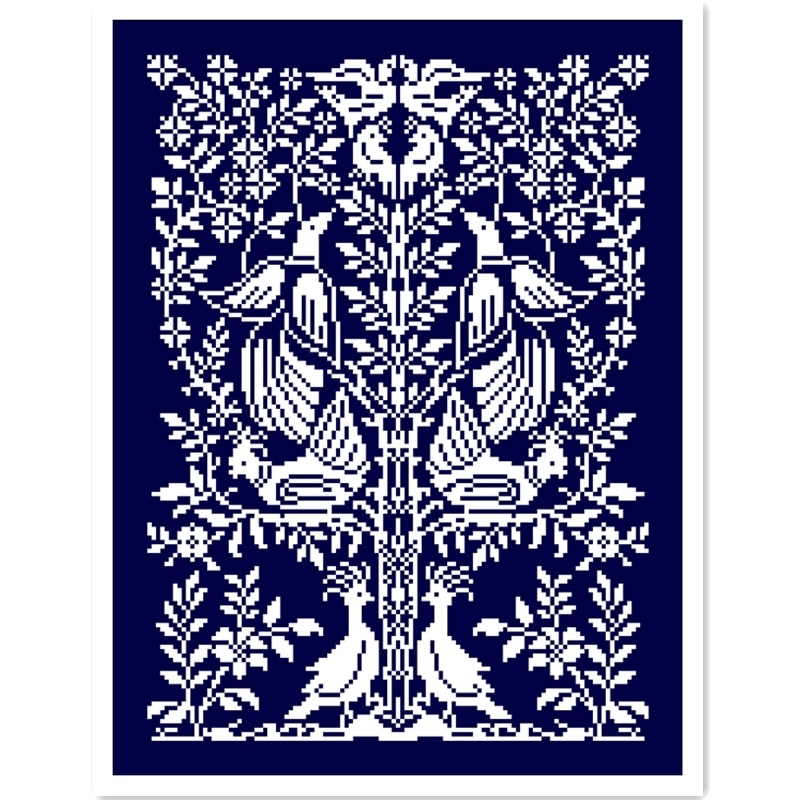 Paquet de fils de coton monochromes, totem, pour broderie, couleur unique, 18ct, 14ct, 11ct, profondément bleu, couture à la main travaux manuels