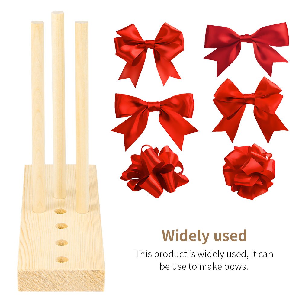 Durable Beige Bow Making Tools Ribbon Maker Wooden Wreath Bow Making Tools Creating Bows Party Decorations Maker
