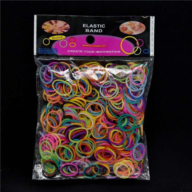 Barn pyssel leksaker gummiband armband vävstol flicka hårband färgglada tuggummi gör vävda armband barn leksak