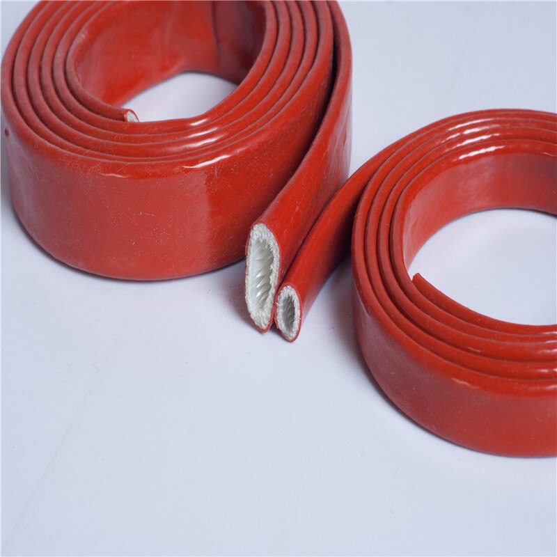 Manchon anti-feu haute température boîtier résistant aux hautes températures gaine ignifuge silicone caoutchouc fibre de verre pipe1M