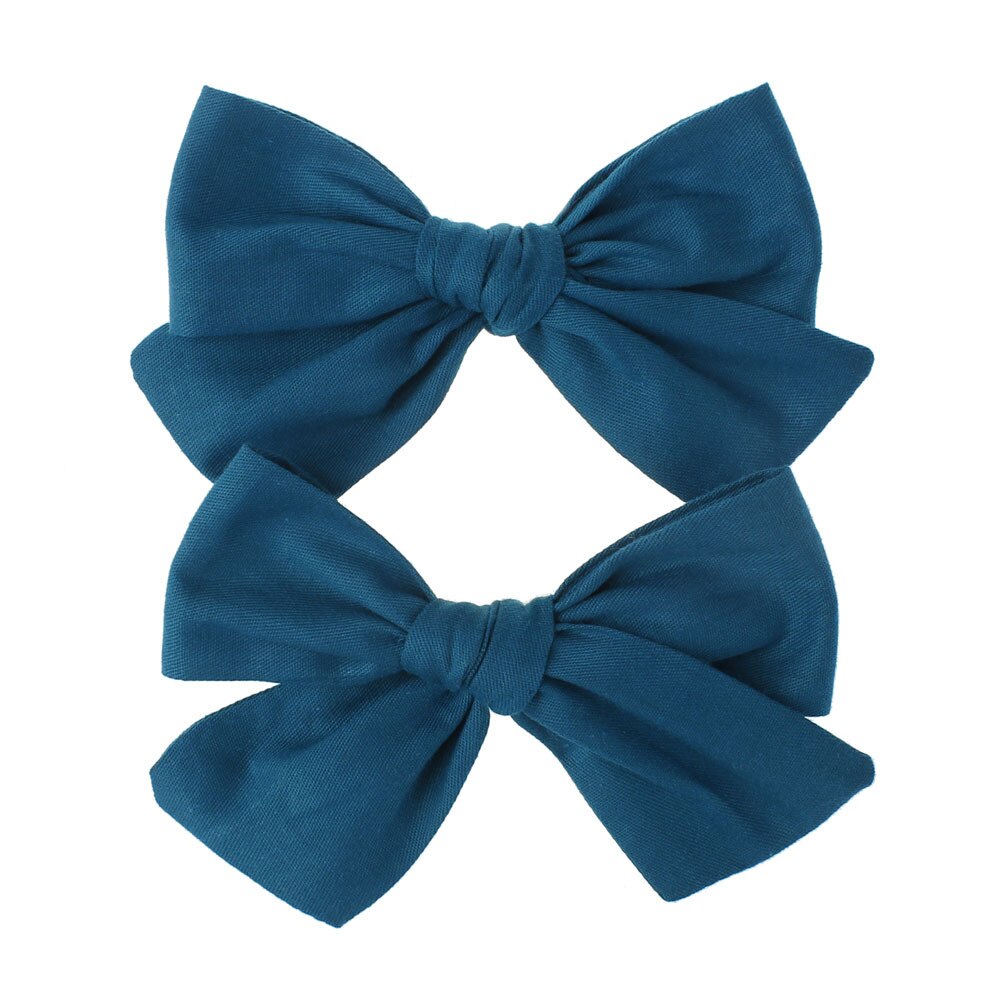 Baby Hair Clips For Girls Floral Hairgrips Bows Kids Hair Pins Lattice Barrettes Cotton infant Hairpin Handmade Accessories 2Pcs: 22