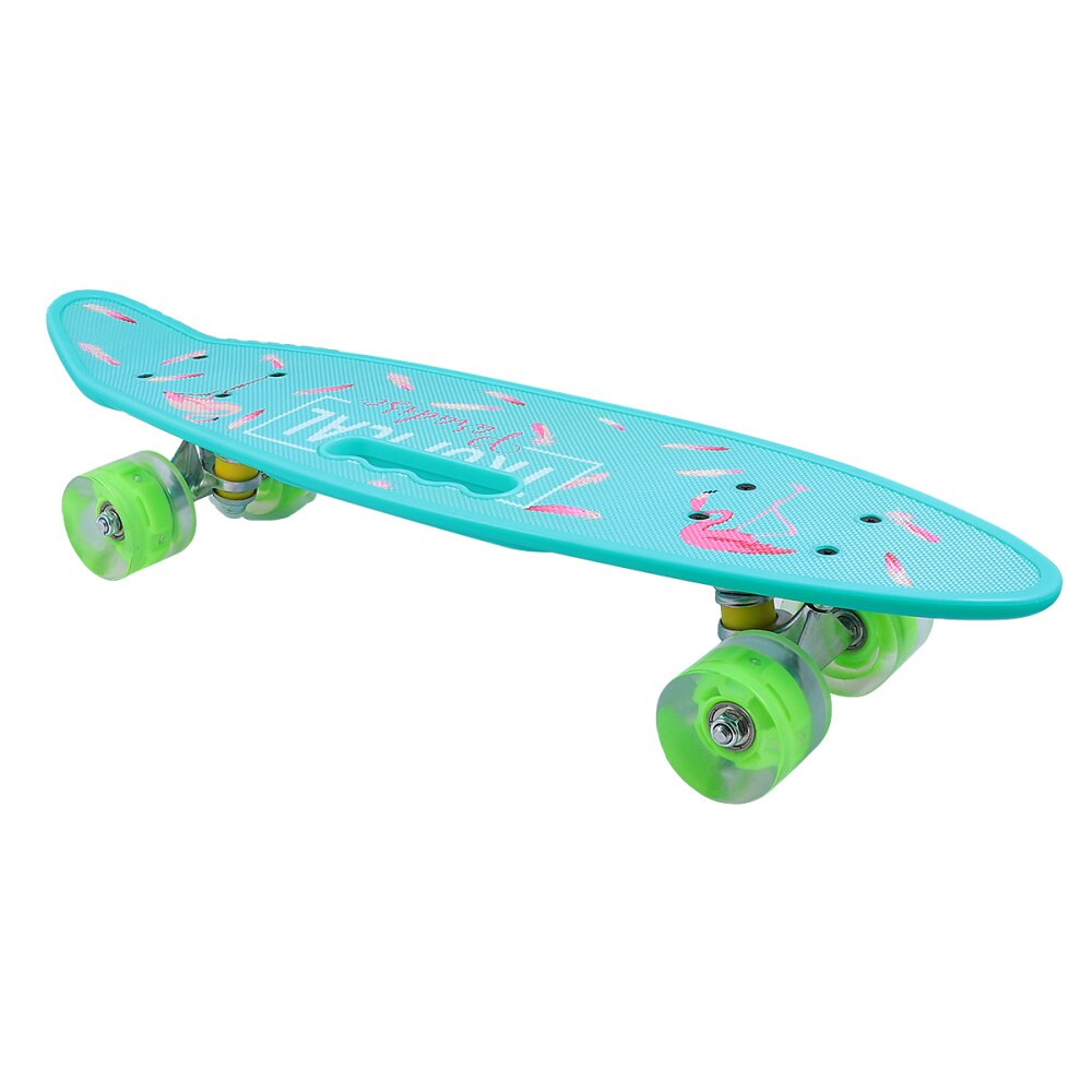 1pc Skateboard Four-wheel Scooter Outdoor Teenagers Skateboard Toy: Dark Blue