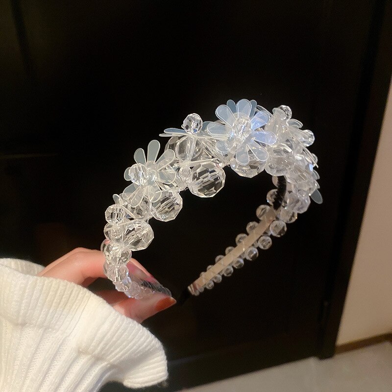 Parel Kristal Bloem Hoofdband Rococo Wind Kleine Verse Hoofdband Niche Gevoel Van Lente Super Fee Haar Accessoires: Big