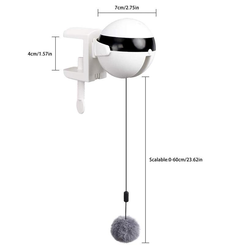 Juguete interactivo para mascotas, artefacto eléctrico con bola de elevación automática para gatos, perfecto rompecabezas inteligente para engañar al animal