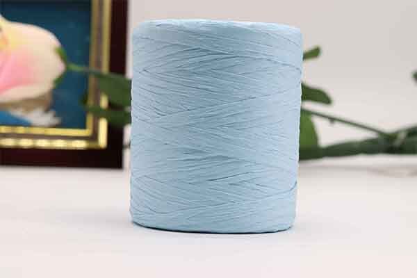180 m/rolka bawełna rafia przędzy na drutach kapelusze letnie torby dzianiny szydełka DIY Handmade Craft dzianina nici: sky blue