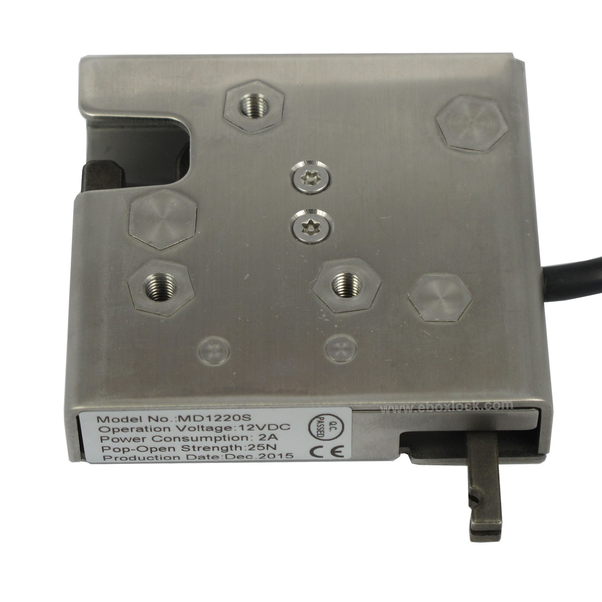 Stainless Steel Electric Cabinet Lock for Vending Manchine and lockers 12VDC/24VDC (MD1215LS-H)