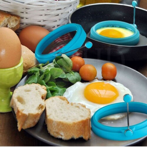 Moderne lager søde silikone æg stegt skimmelformer køkken køkkenredskab