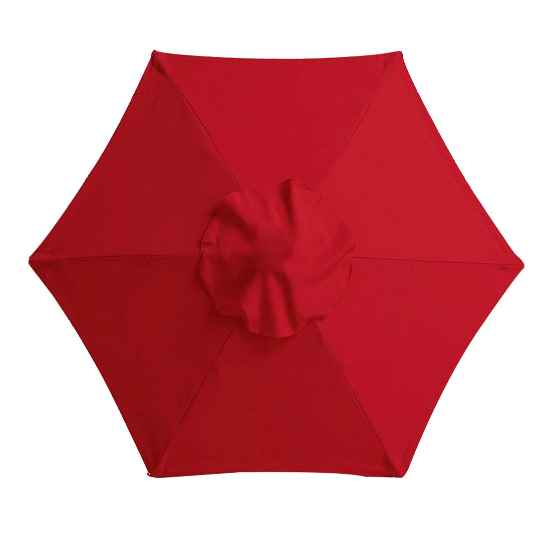 Skygge til terrasse let at installere have polyester holdbar baghave parasol baldakin parasol udendørs anti uv erstatningsbetræk: Rød