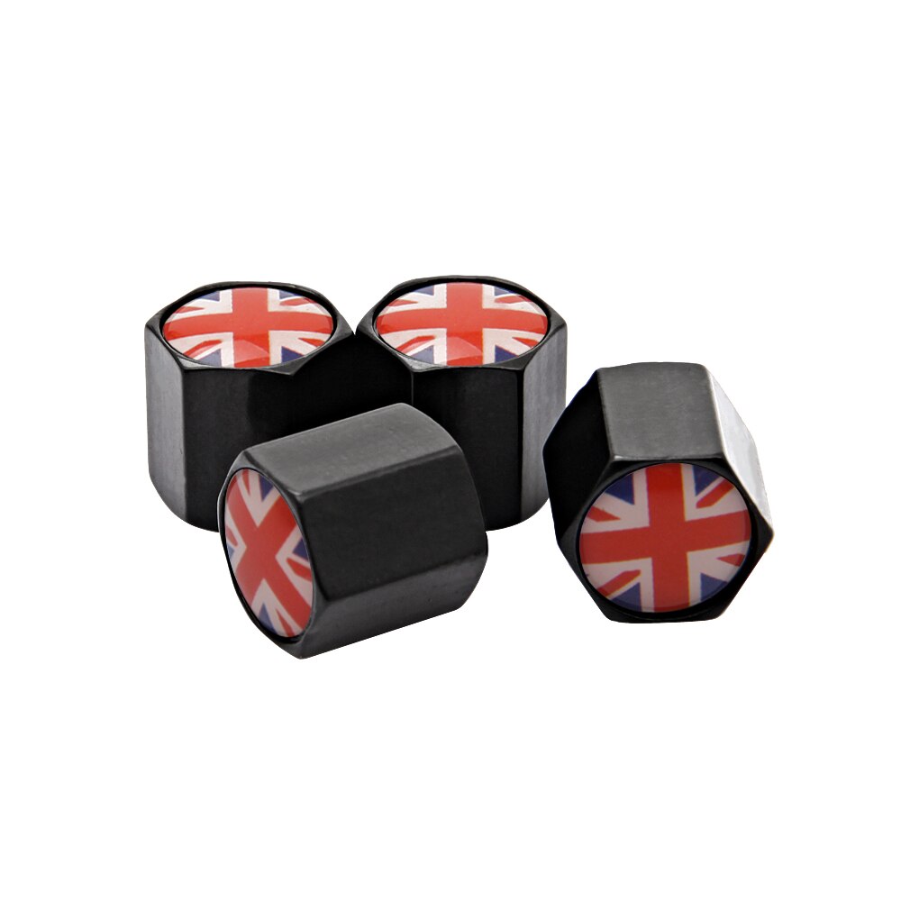 Auto Zubehör Auto Rad Felgen Reifen Ventil Stengel Kappen Britische Flagge für Land Rover Palette Rover Jaguar Bentley BMW Benz KIA MG