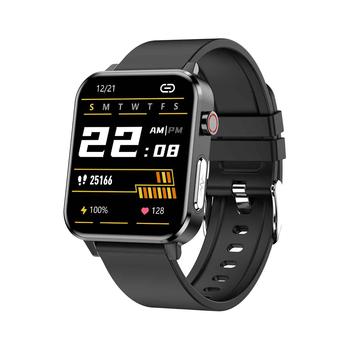 Ti Chip Smart Horloge E80 Mannen Vrouwen Temperatuur Meting IP68 Waterdichte Ppg + Ecg Hartslagmeter Fitness Tracker Smartwatch: E86 BKBKS