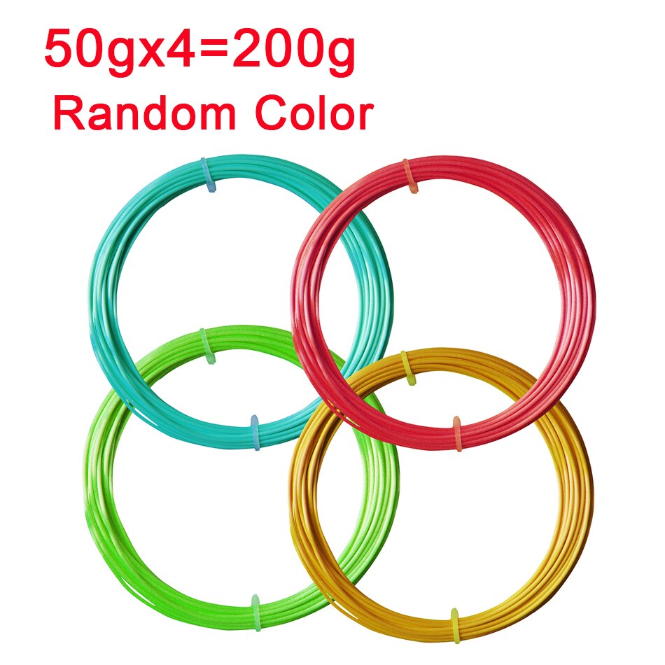 PLA włókno jedwabne 1.75MM 250g błyszczące PLA 3D drukarki Filament 0.25kg jedwabna tekstura PLA 3D DIY materiały do drukowania kolor Dropshipping: Random 50gx4