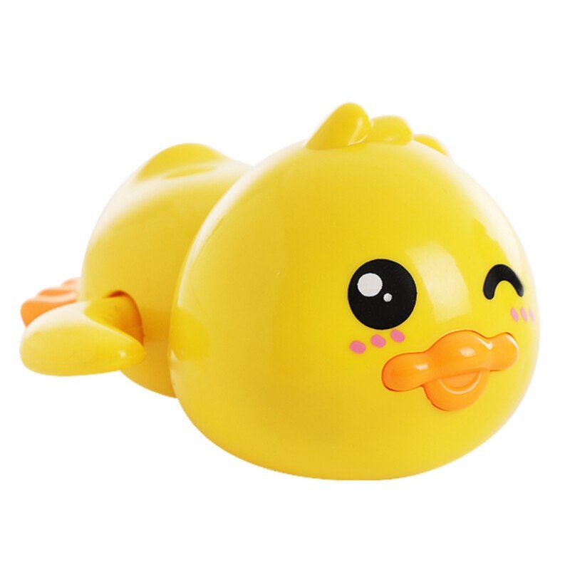 Novos Brinquedos para o Banho Do Bebê de Natação Piscina Brinquedos de Banho Pato Animal Bonito Brinquedos Clockwork Wind Up Cadeia de Banho Jogo Do Banheiro Água: Single eyelid