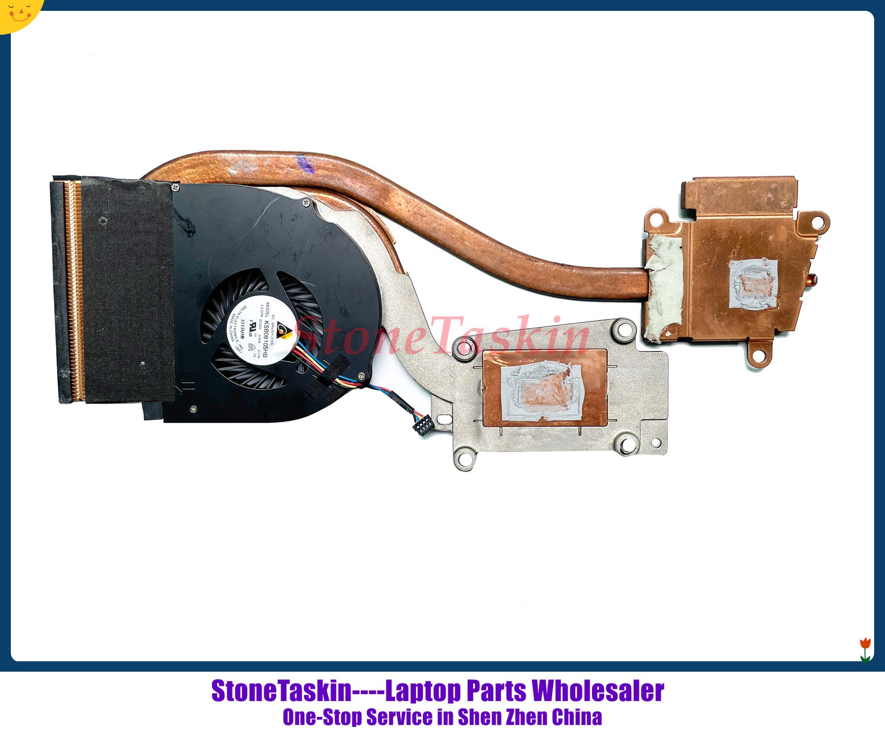 95% CN-072XRJ For Dell Latitude E6540 Laptop CPU with GPU Heatsink and Fan 72XRJ AT0VI1002ZCL 100% Tested