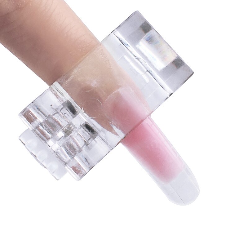 Transparante Crystal Nail Klem Kristal Lijm Clip Diy Nep Nagels Houder Crystal Extension Lijm Clip