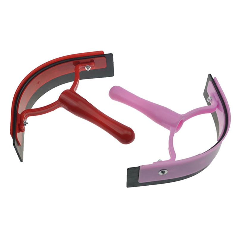 2Pack Plastic Two-Tone Horse Sweat Scraper Horse Grooming Kits Soft Rubber Edge Light Weight Removing Water and Sweat: Default Title