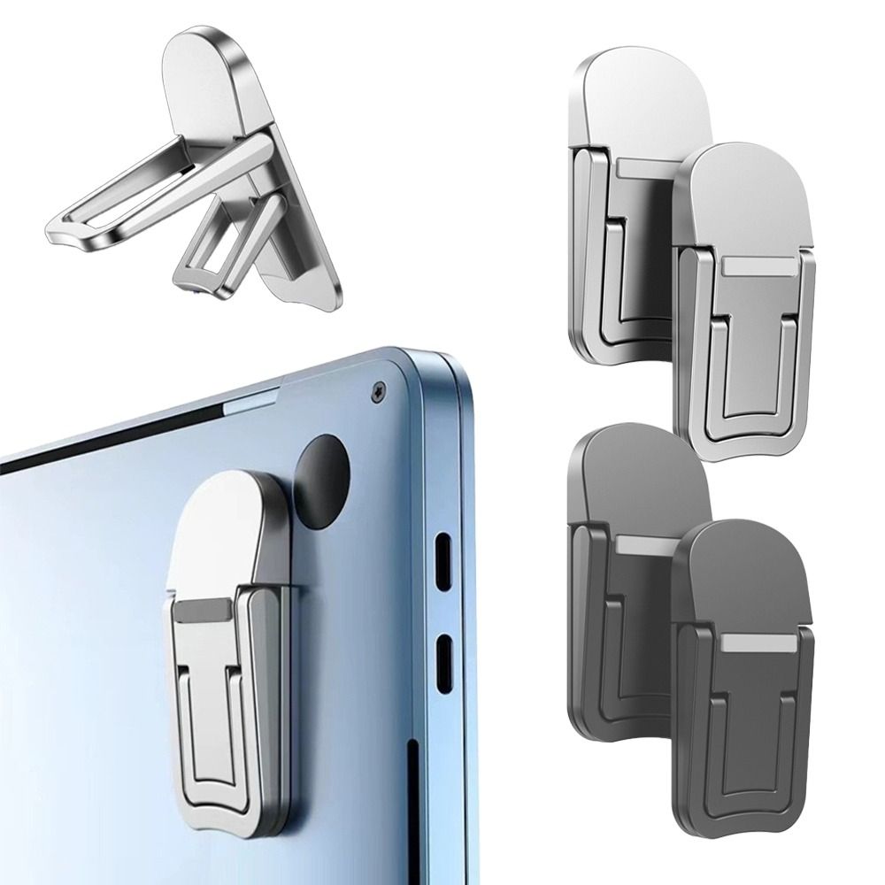 2 Stuks Mini Laptop Stand 2 Verstelbare Hoeken Onzichtbare Laptop Riser Stand Zelfklevende Draagbare Notebook Houder Benen Voor macbook