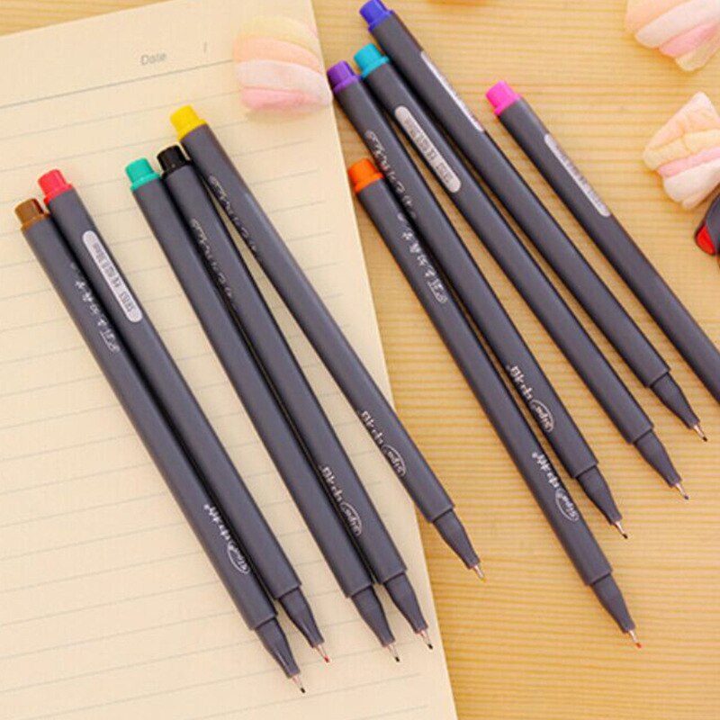 10 Pcs/Set Sipa Micron Color Pen Fine Line Drawing Pens 0.38mm Manga Cartoon Coloration Stationery School Art Supplies