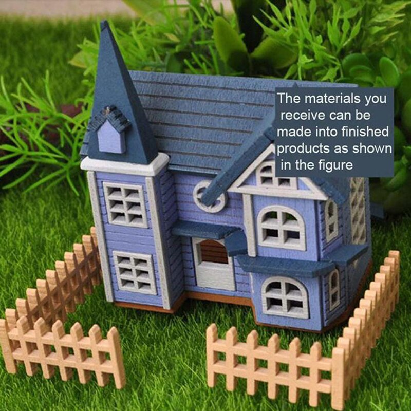 Fairytale Herenhuis Diy Mini Houten Poppen Miniatuur Accessoires Handwerk Building Monteren Speelgoed Ambachten Meubels Kits