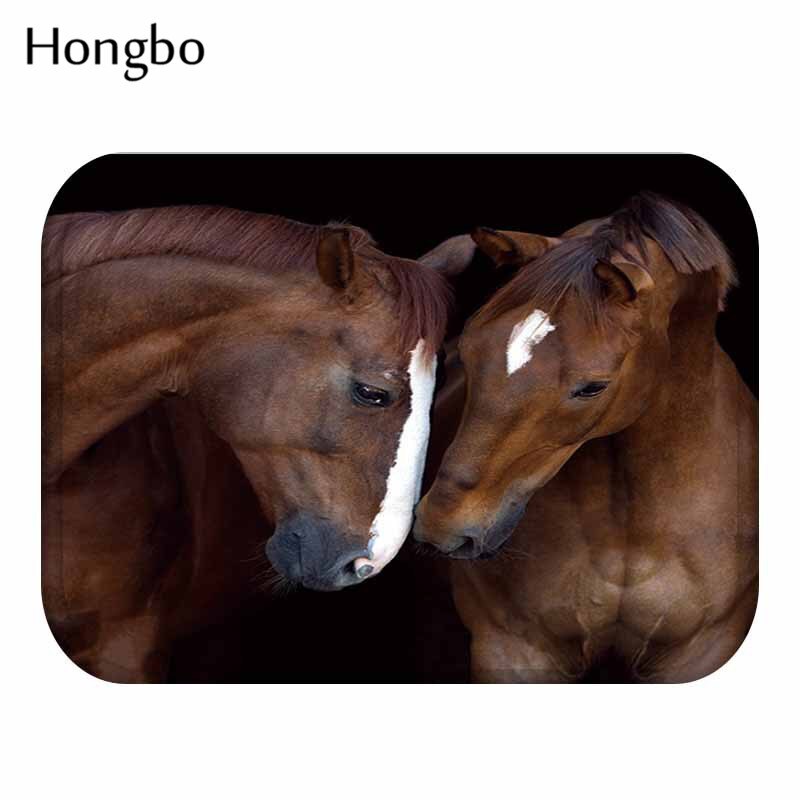 Hongbo-tyylinen majesteettiset hevosprinttimatot liukumattomat lattiamattot ulkomatot kirkkaat etuoven matot: 11