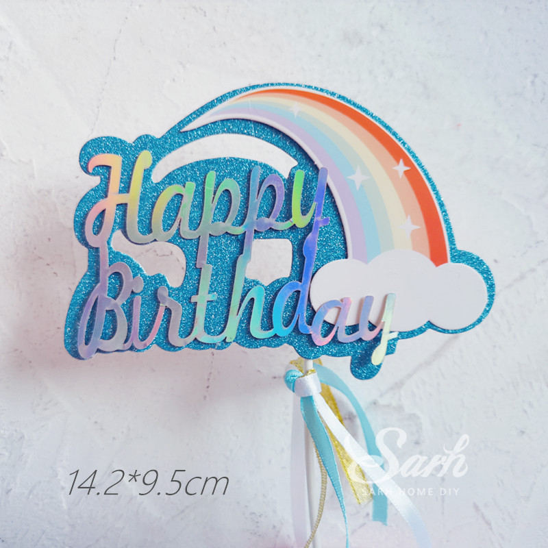Chasseur Pilot-décoration de gâteau | Décoration de gâteau d'anniversaire arc-en-ciel moulin à vent décoration de mariage pour pâtisserie, fournitures de pâtisserie, d'amour: 1pc Rainbow birthday