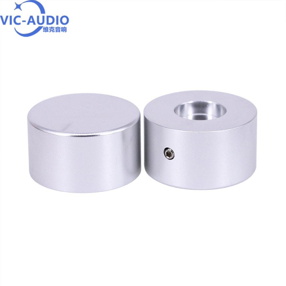 1PC 40*22mm Solid Full Aluminum Volume Control Knob Potentiometer Knob For Hifi Audio Guitar AMP Effect Pedal DAC Radio 6mm